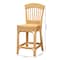 Bali & Pari Barito Modern Bohemian Natural Rattan Counter Stool 235-13140-ZORO - alternate 7